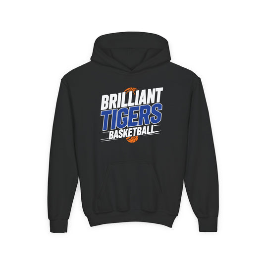 Youth Hoodie Sweatshirt \ Brilliant Tigers Basketball \ BTBK1