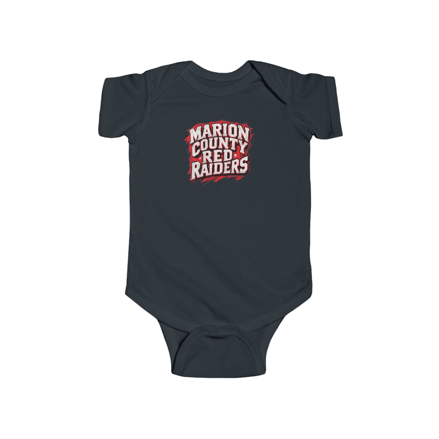 Short Sleeve Baby Bodysuit \ Marion County Red Raiders \ MC1