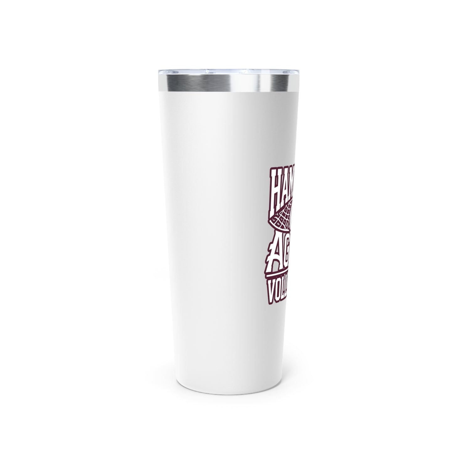 22oz Copper Insulated Tumbler \ Hamilton Aggies Volleyball \ HAV2