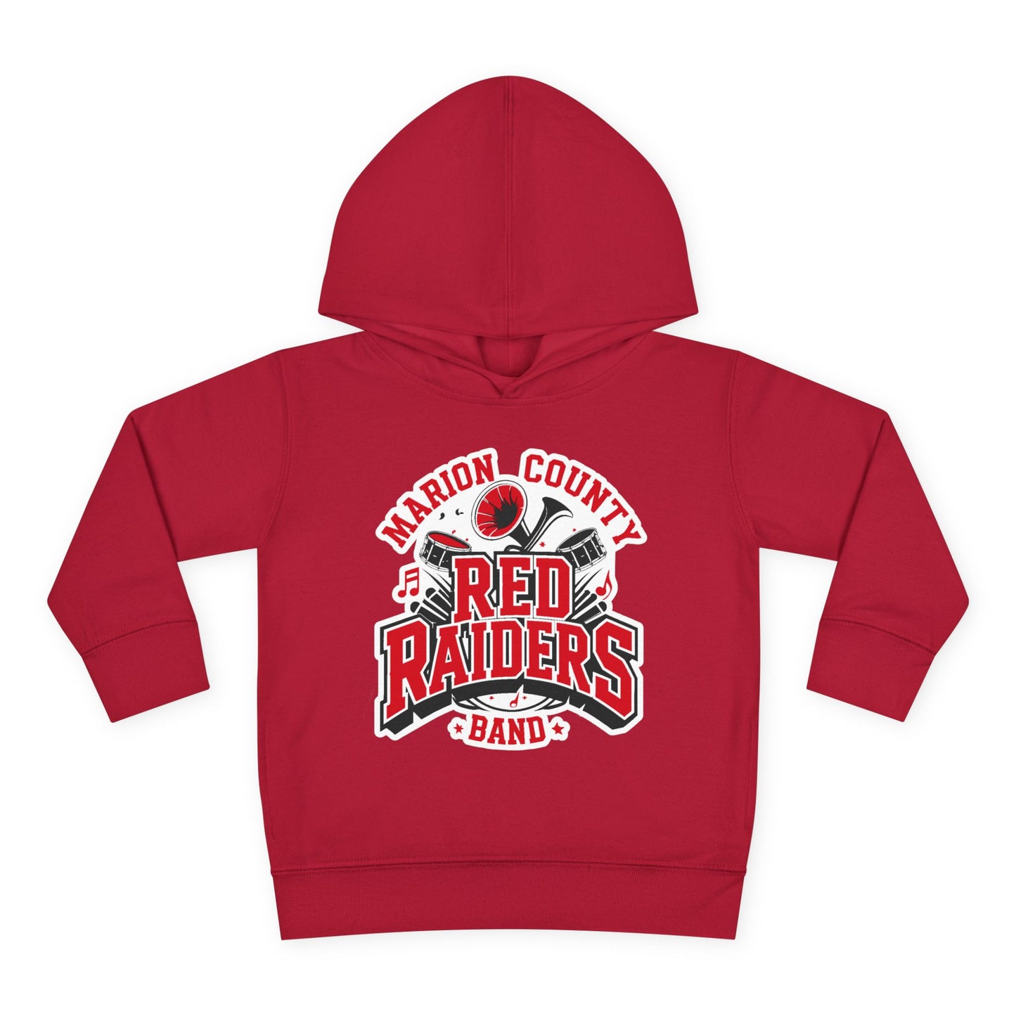 Toddler Hoodie Sweatshirt \ Marion County Red Raiders Band \ MCB2