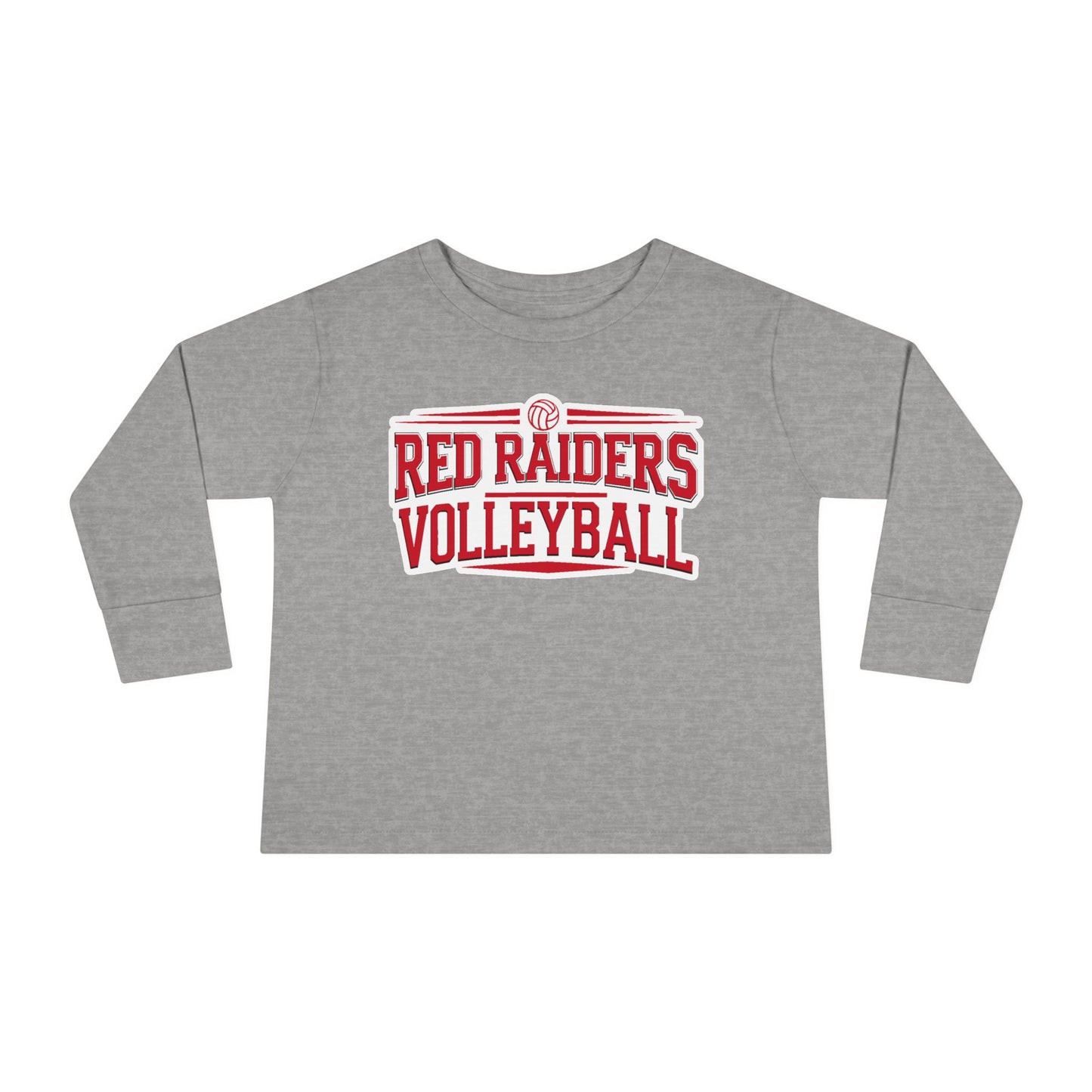 Toddler Long Sleeve Tee \ Marion County Red Raiders Volleyball \ MCV2