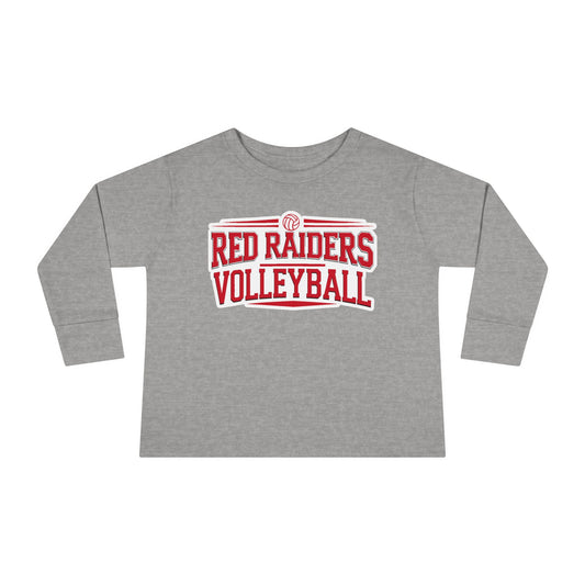 Toddler Long Sleeve Tee \ Marion County Red Raiders Volleyball \ MCV2