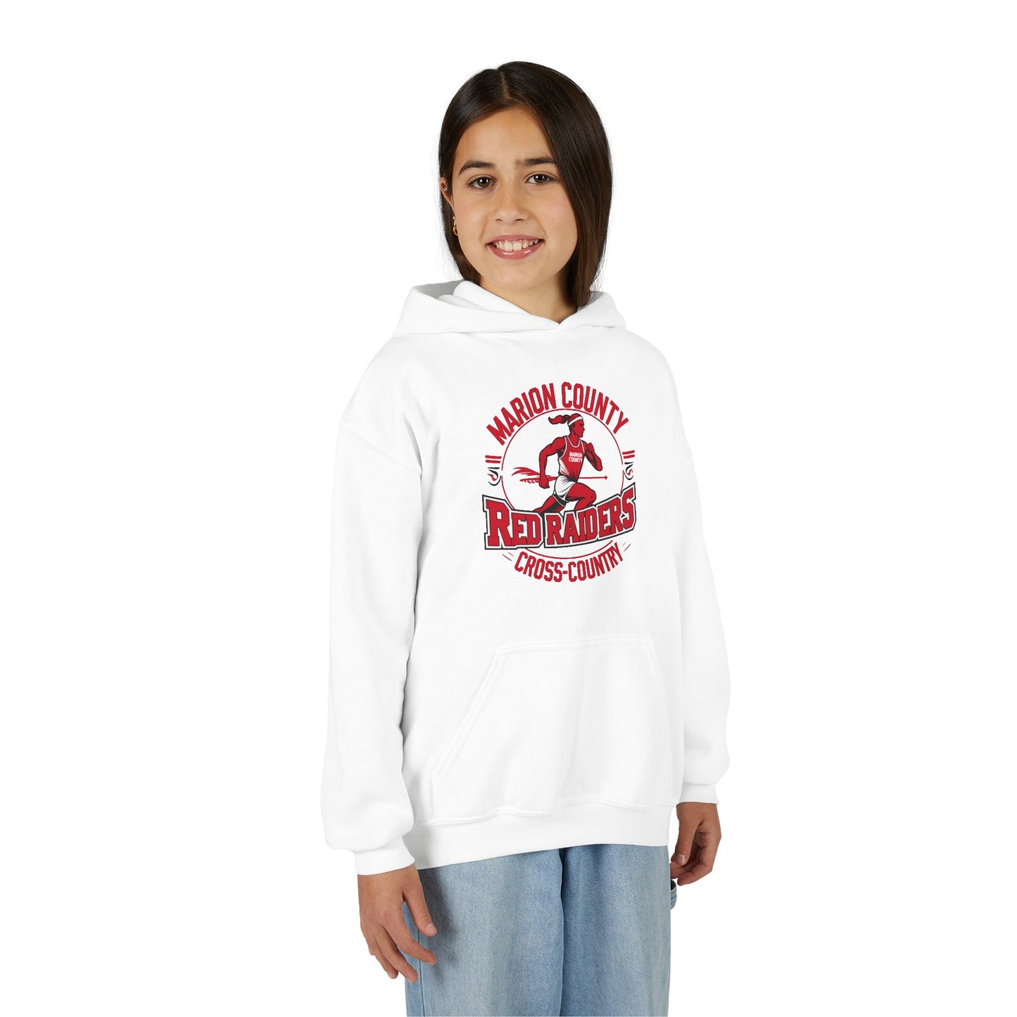 Youth Hoodie Sweatshirt \ Marion County Red Raiders Cross-Country \ MCCC2