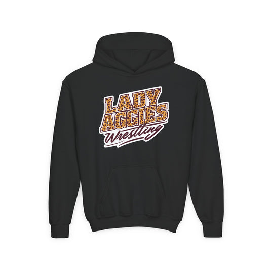 Youth Hoodie Sweatshirt \ Hamilton Aggies Wrestling \ HAWG3