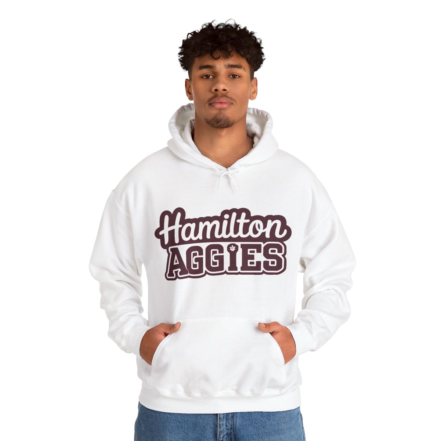 Adult Hoodie Sweatshirt \ Hamilton Aggies \ HAG2