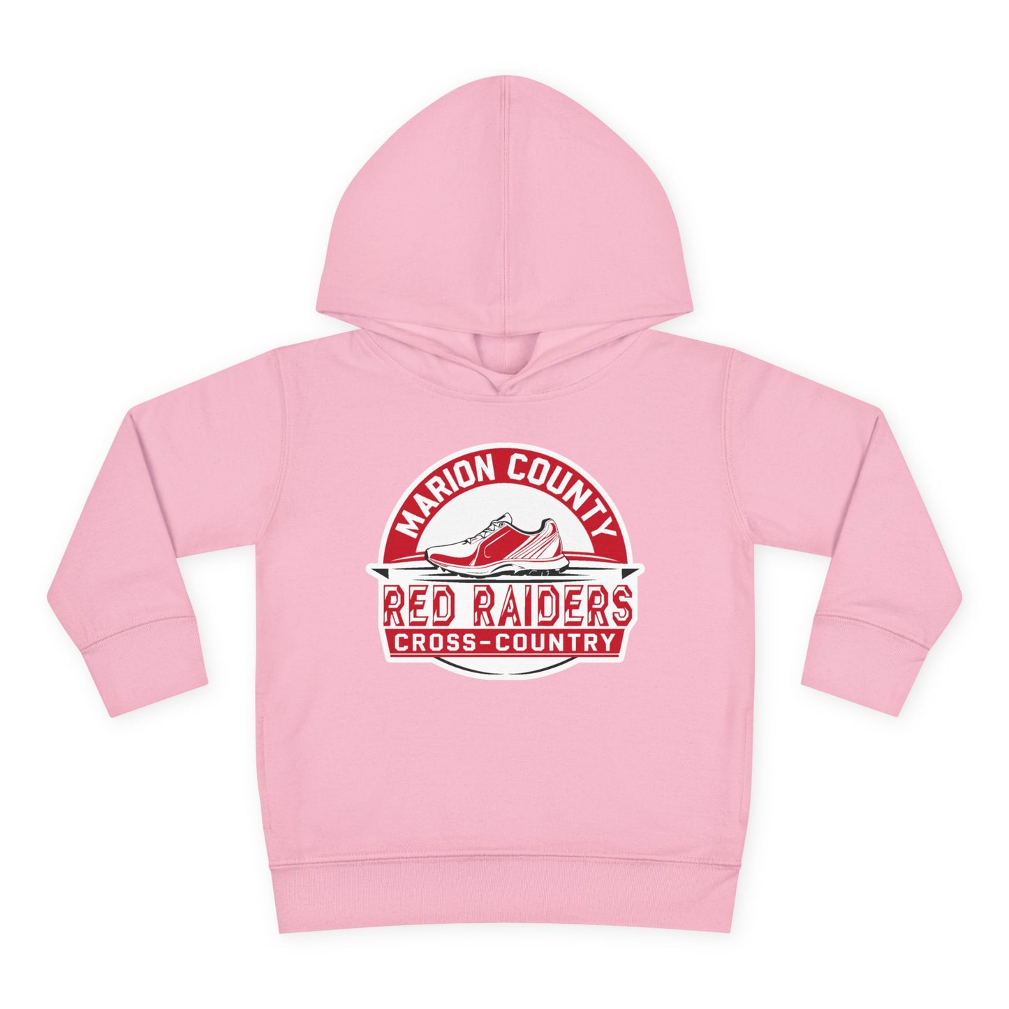 Toddler Hoodie Sweatshirt \ Marion County Red Raiders Cross-Country \ MCCC1