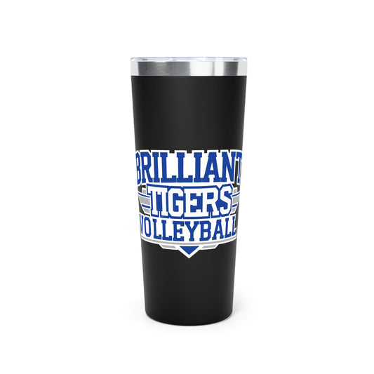 22oz Copper Insulated Tumbler \ Brilliant Tigers Volleyball \ BTV2
