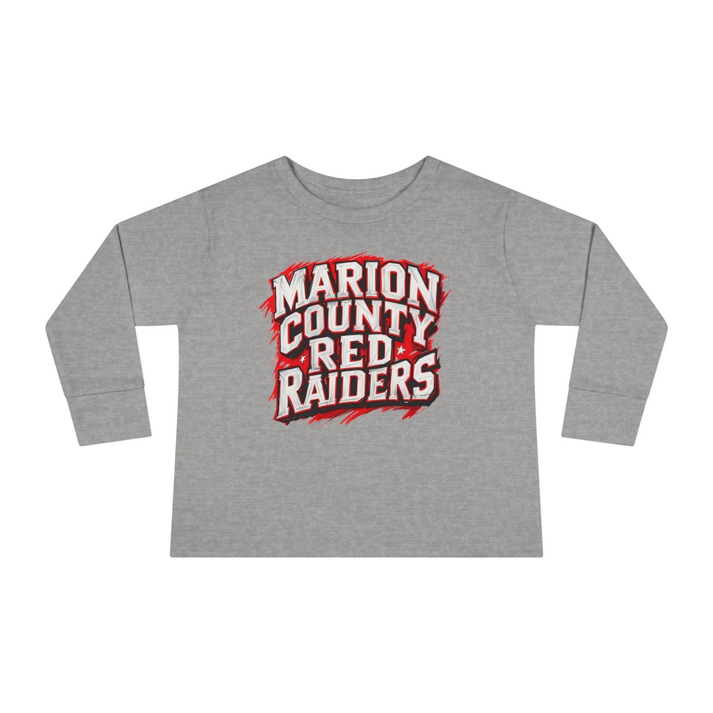 Toddler Long Sleeve Tee \ Marion County Red Raiders \ MC1