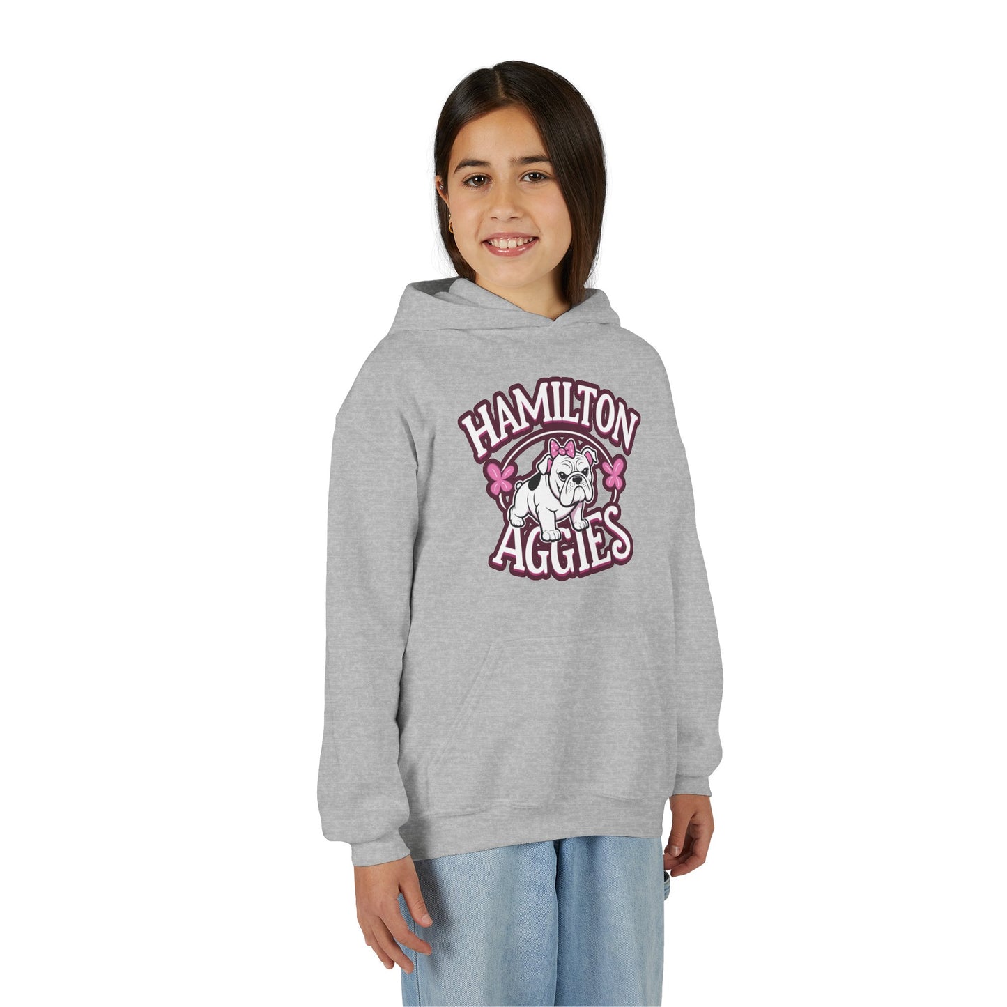 Youth Hooded Sweatshirt \ Hamilton Aggies \ HAG4