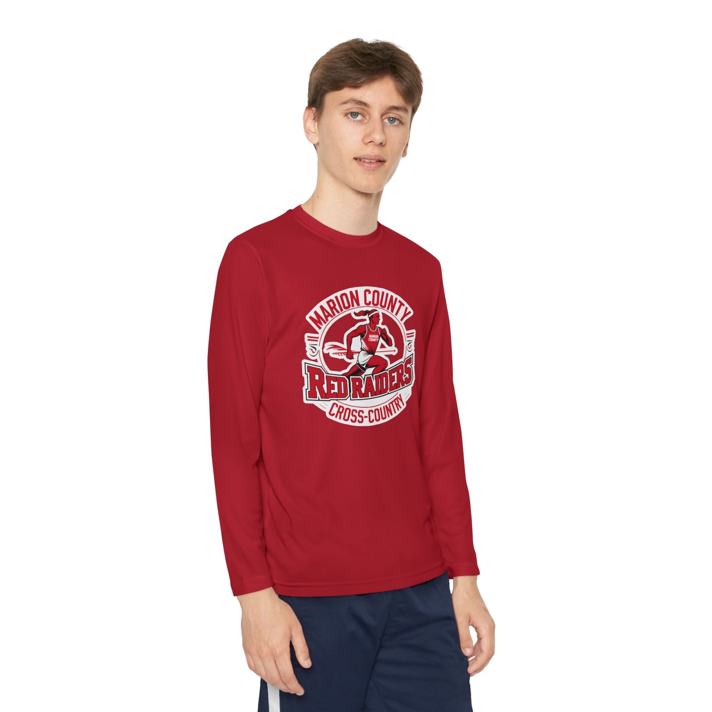Youth Long Sleeve Tee \ Marion County Red Raiders Cross-Country \ MCCC2