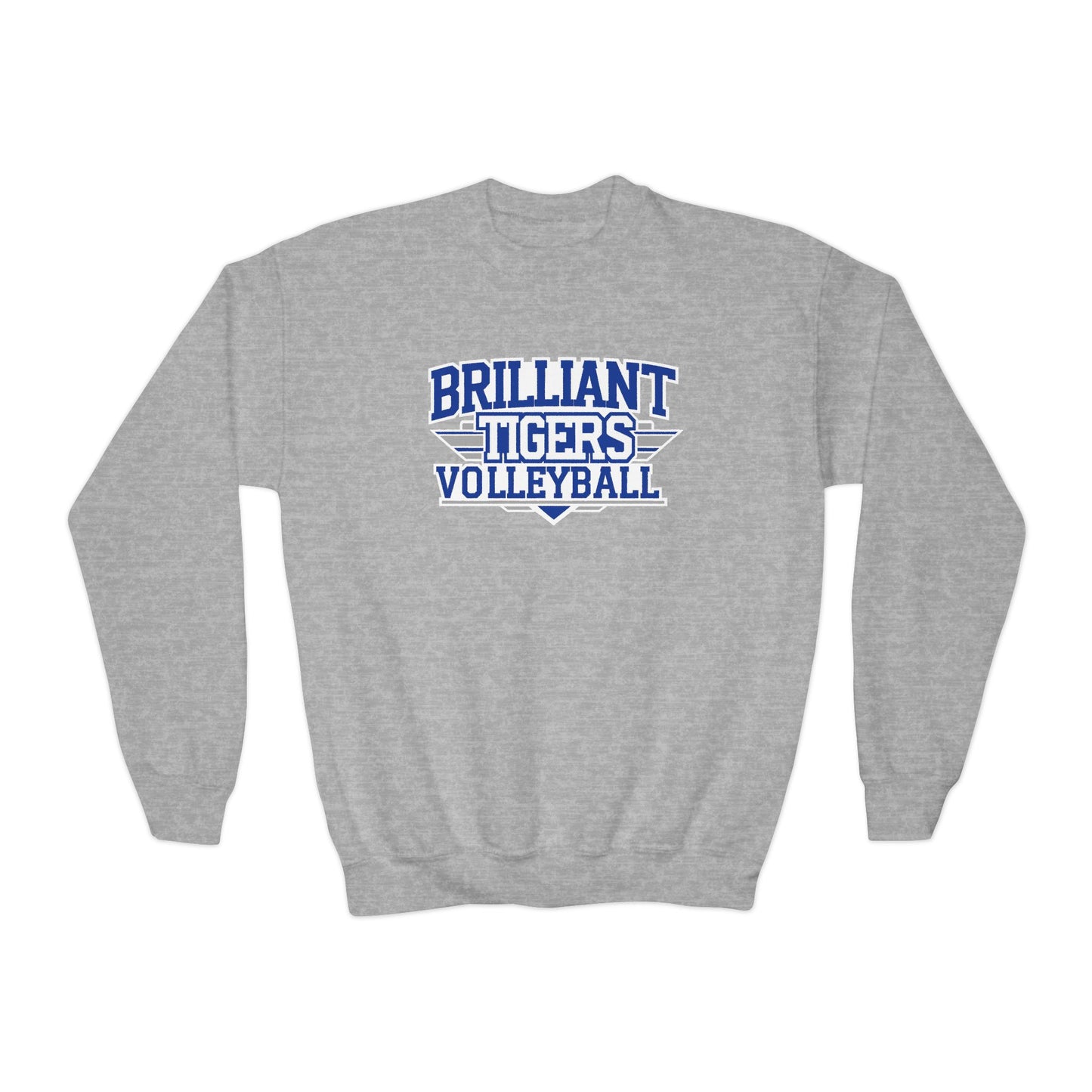 Youth Crewneck Sweatshirt \ Brilliant Tigers Volleyball \ BTV2
