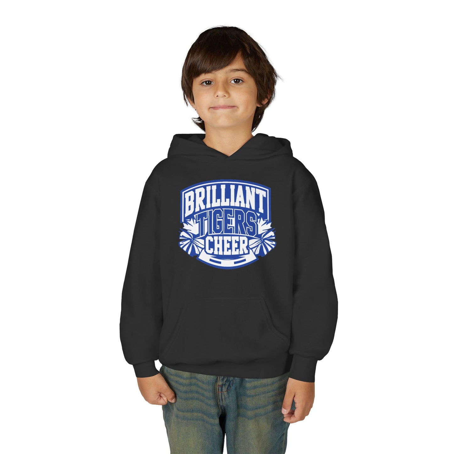 Youth Hoodie Sweatshirt \ Brilliant Tigers Cheer \ BTC1