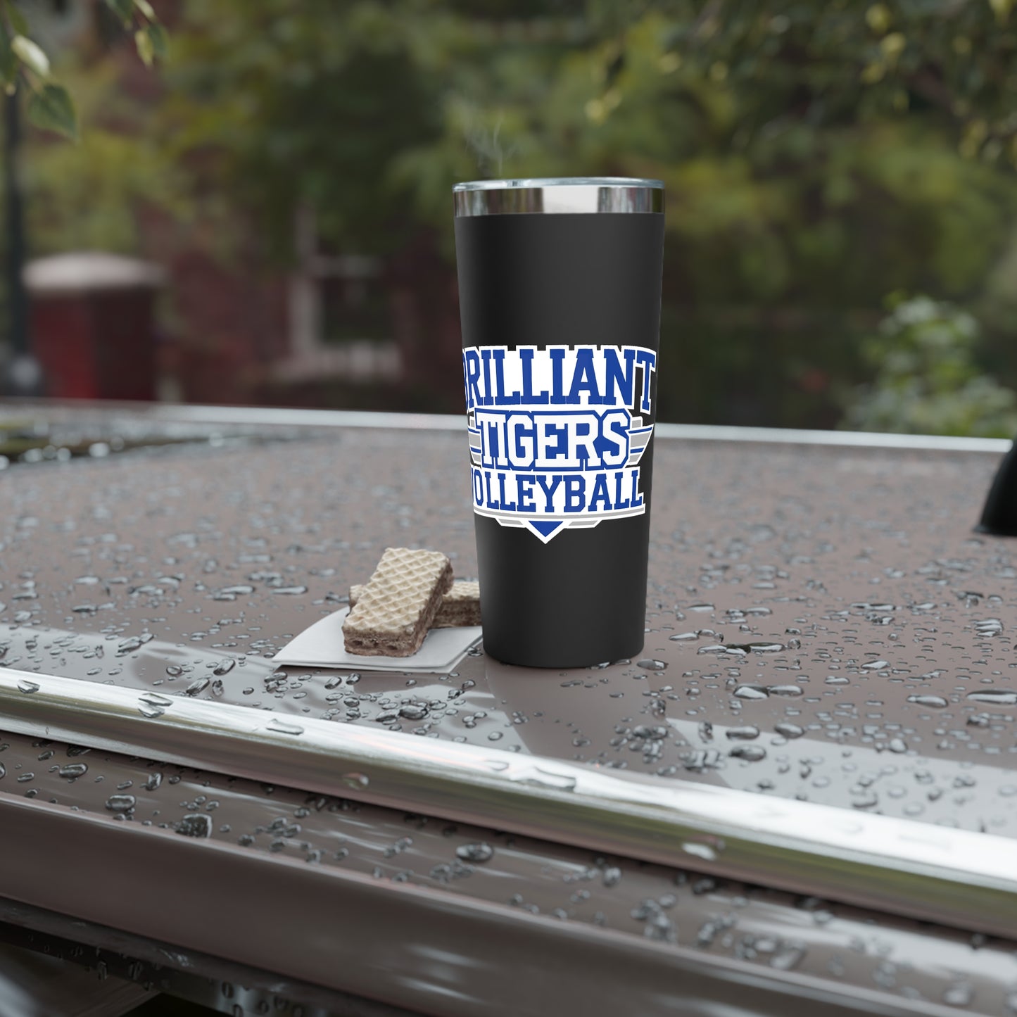 22oz Copper Insulated Tumbler \ Brilliant Tigers Volleyball \ BTV2