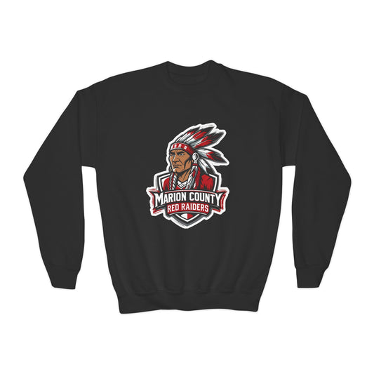 Youth Crewneck Sweatshirt \ Marion County Red Raiders \ MC2
