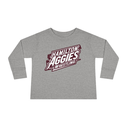 Toddler Long Sleeve Tee \ Hamilton Aggies Wrestling \ HAW1