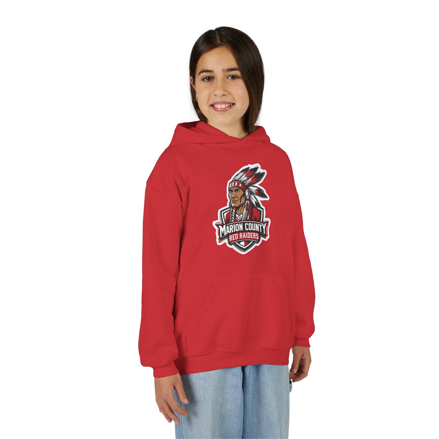 Youth Hoodie Sweatshirt \ Marion County Red Raiders \ MC2