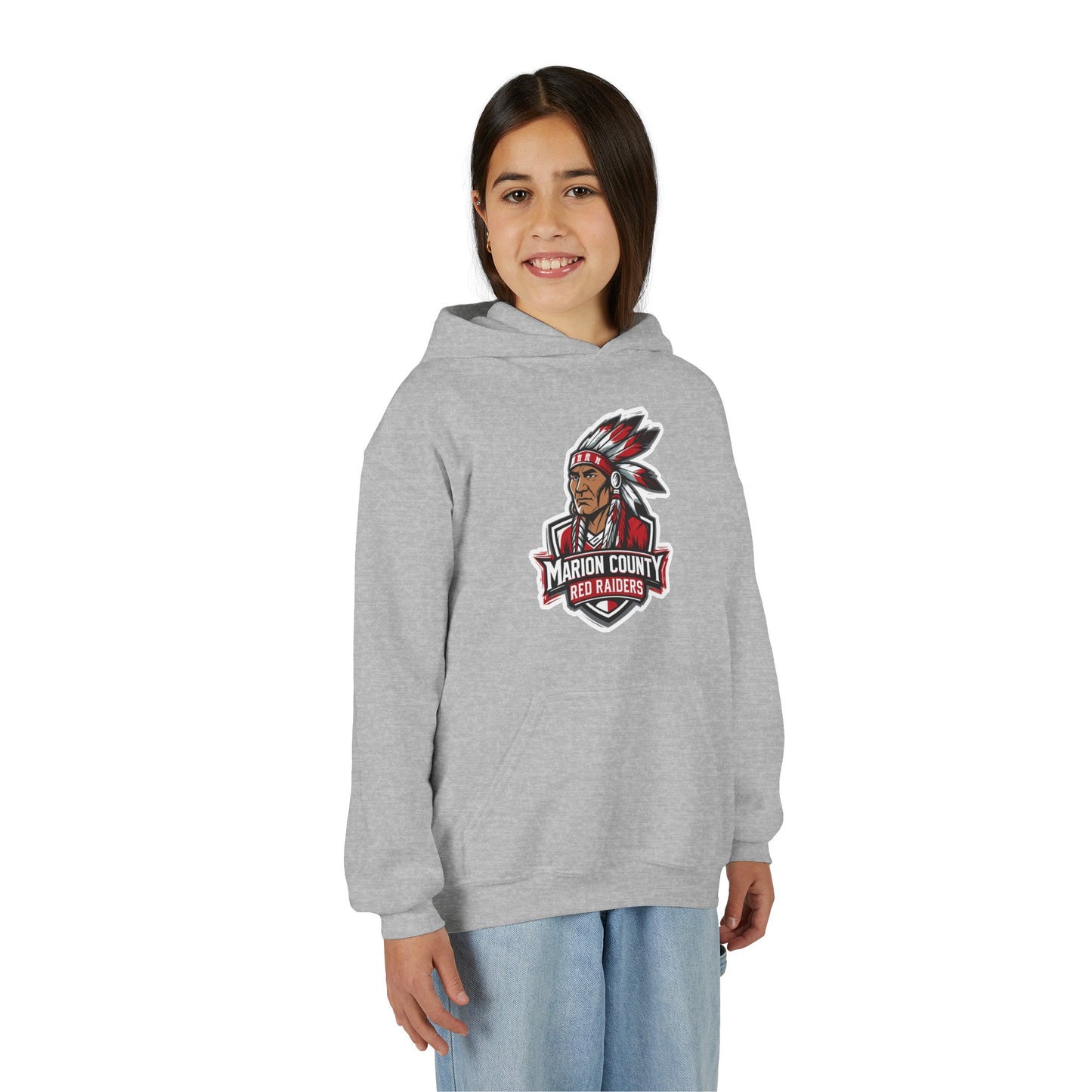 Youth Hoodie Sweatshirt \ Marion County Red Raiders \ MC2