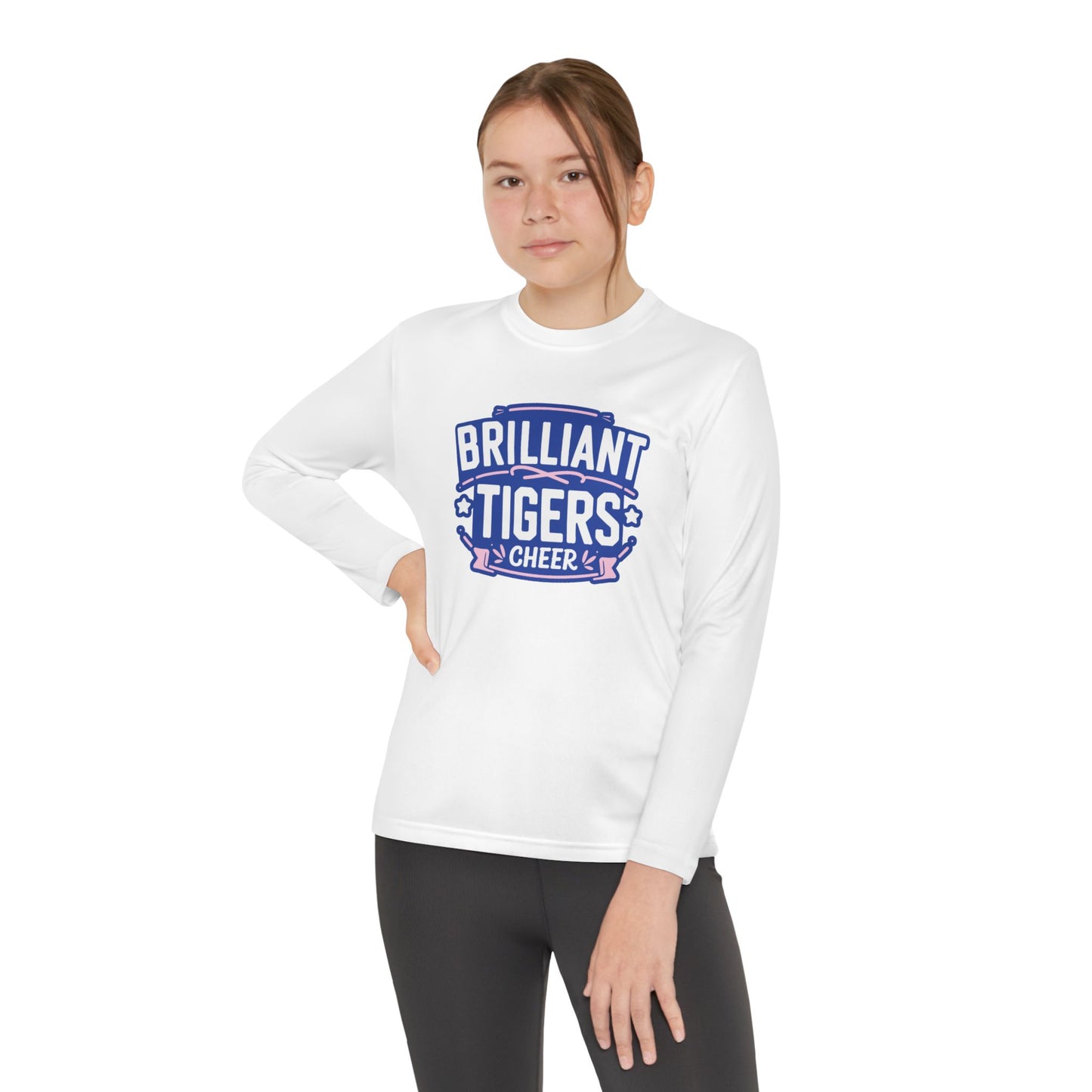 Youth Long Sleeve Tee \ Brilliant Tigers Cheer \ BTC2