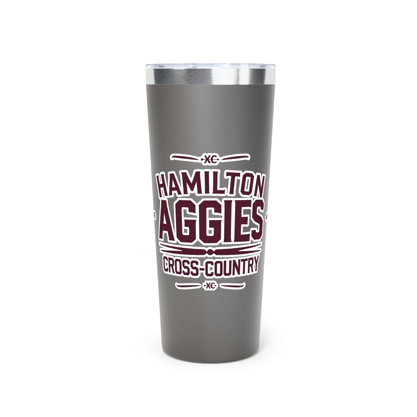 22oz Copper Insulated Tumbler \ Hamilton Aggies Cross-Country \ HCC1