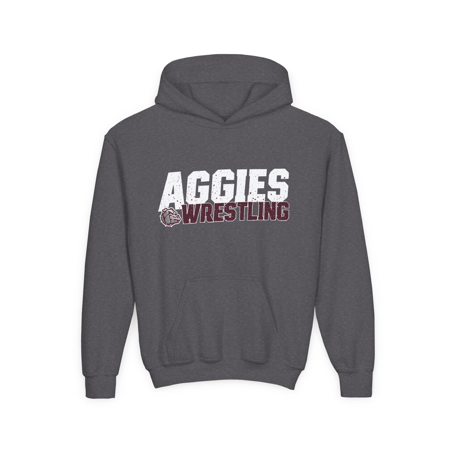 Youth Hoodie Sweatshirt \ Hamilton Aggies Wrestling \ HAW3