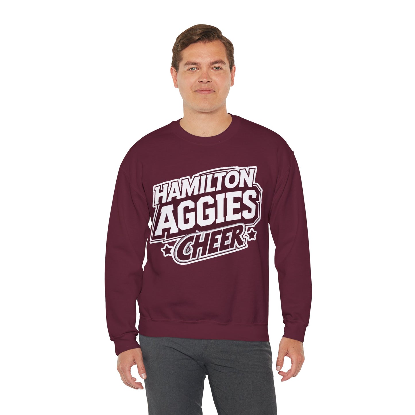 Adult Crewneck Sweatshirt \ Hamilton Aggies Cheer \ HAC1