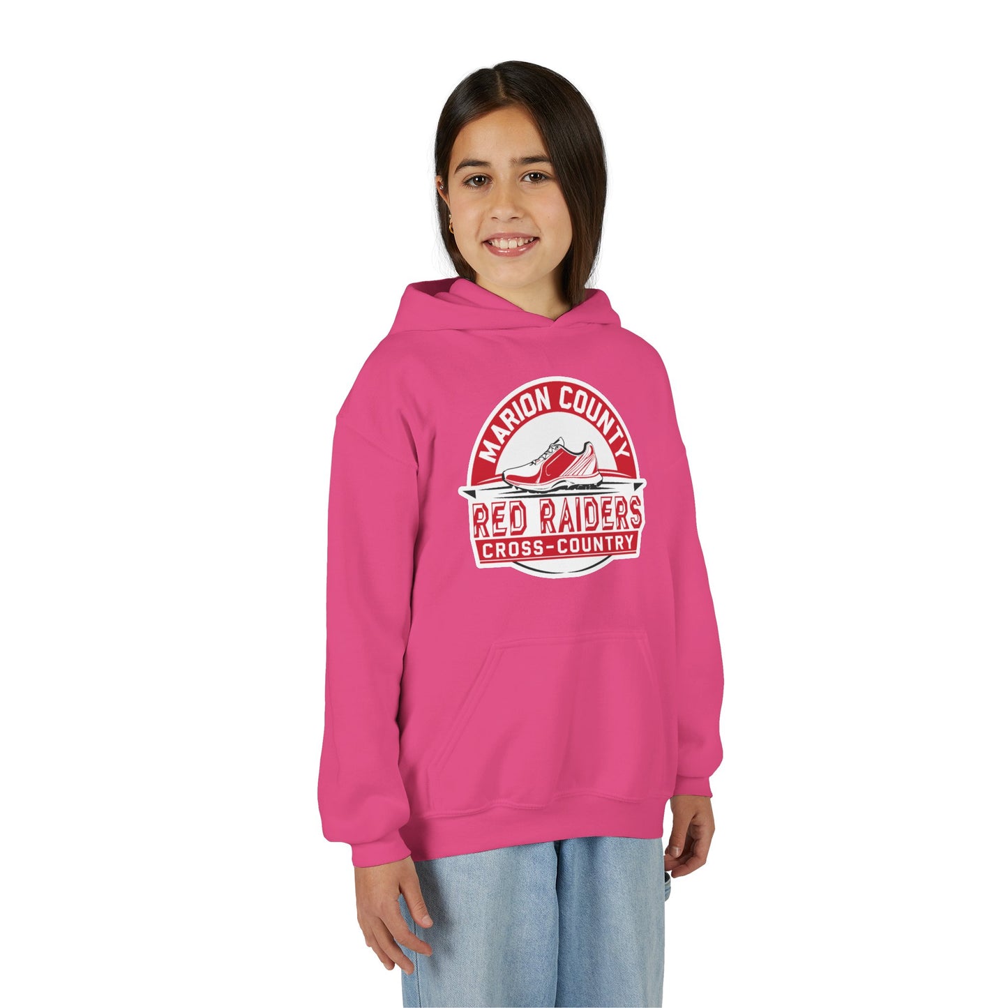 Youth Hoodie Sweatshirt \ Marion County Red Raiders Cross-Country \ MCCC1