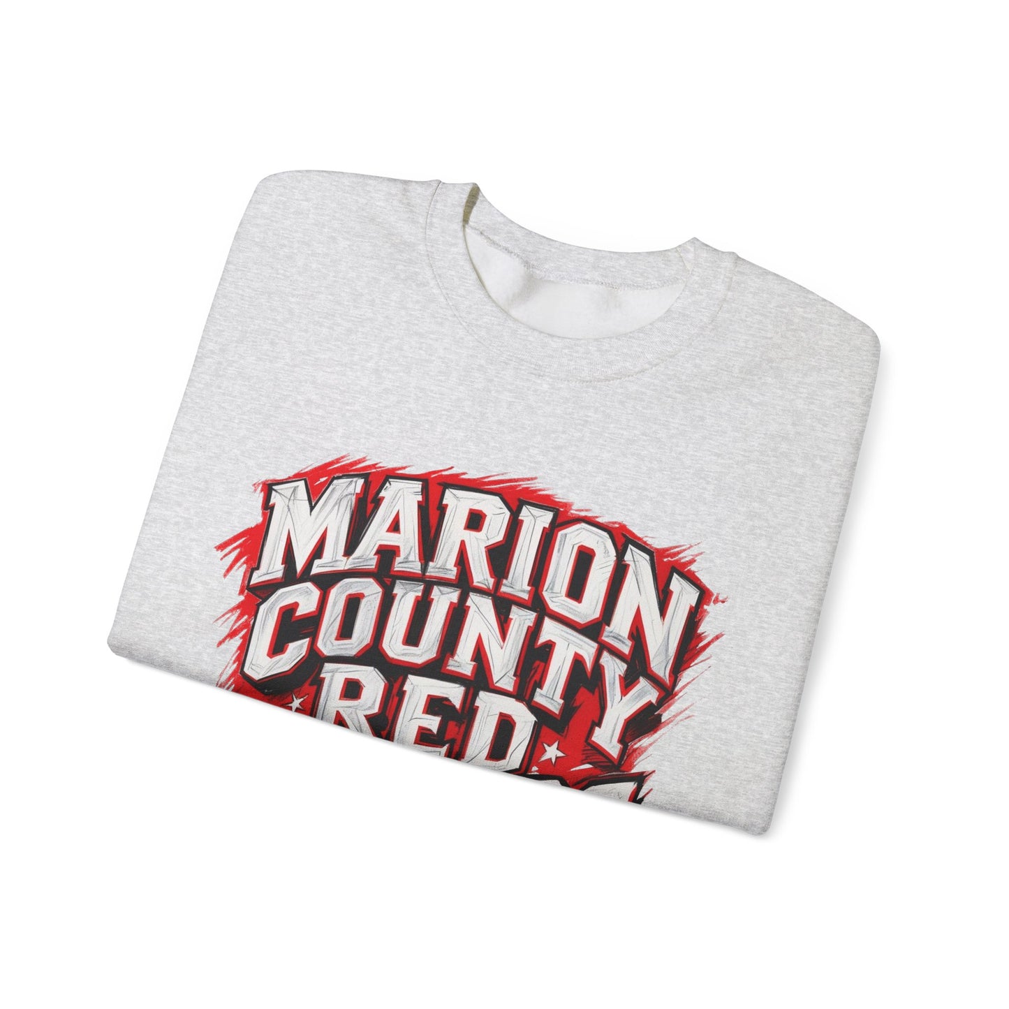 Adult Crewneck Sweatshirt \ Marion County Red Raiders \ MC1