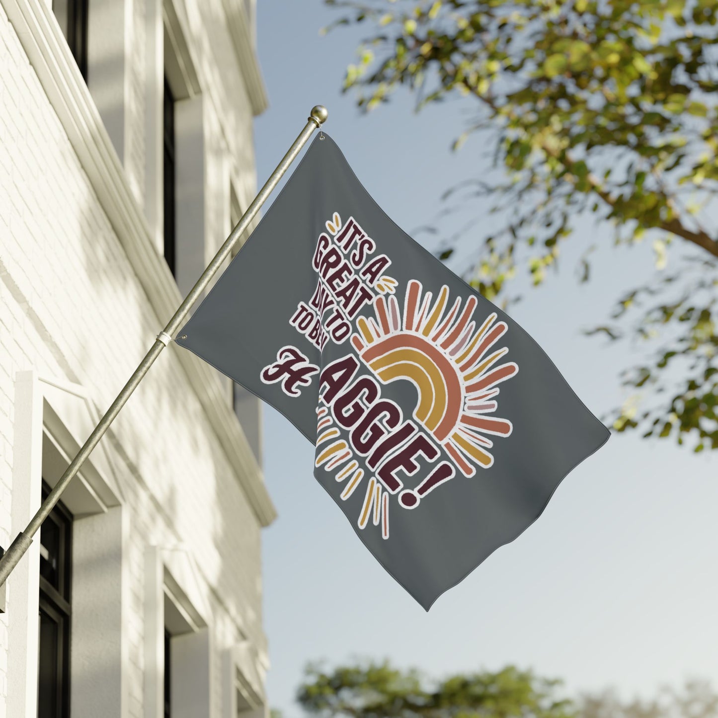 Double Sided Flag \ It's a Great Day to be an Aggie! \ GDA1