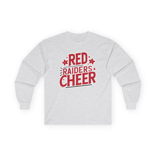 Adult Long Sleeve Tee \ Marion County Red Raiders Cheer \ MCC2