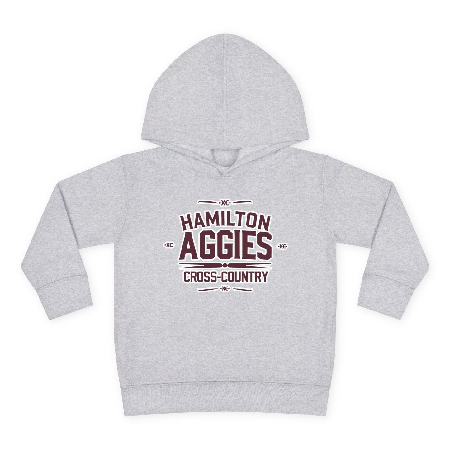 Toddler Hoodie Sweatshirt \ Hamilton Aggies Cross-Country \ HCC1