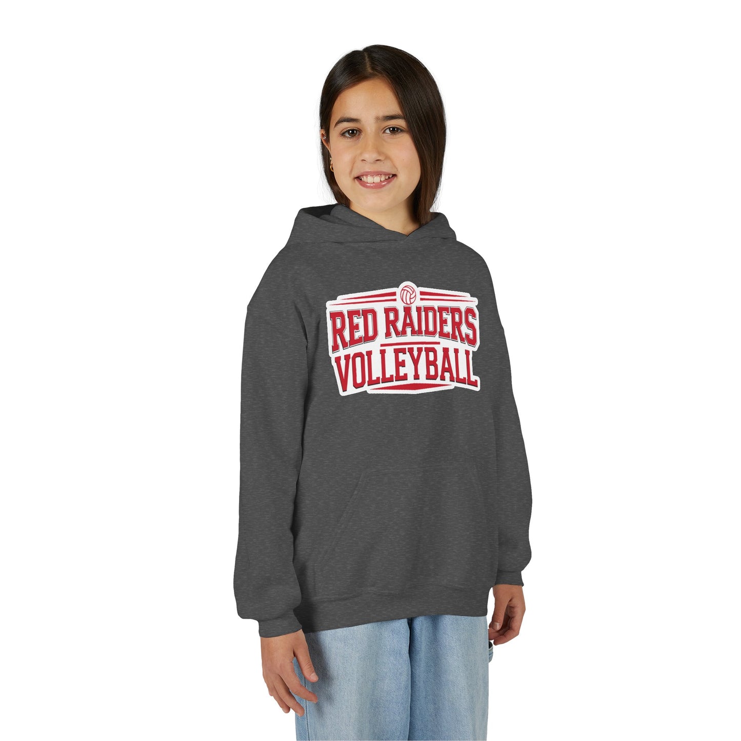 Youth Hoodie Sweatshirt \ Marion County Red Raiders Volleyball \ MCV2