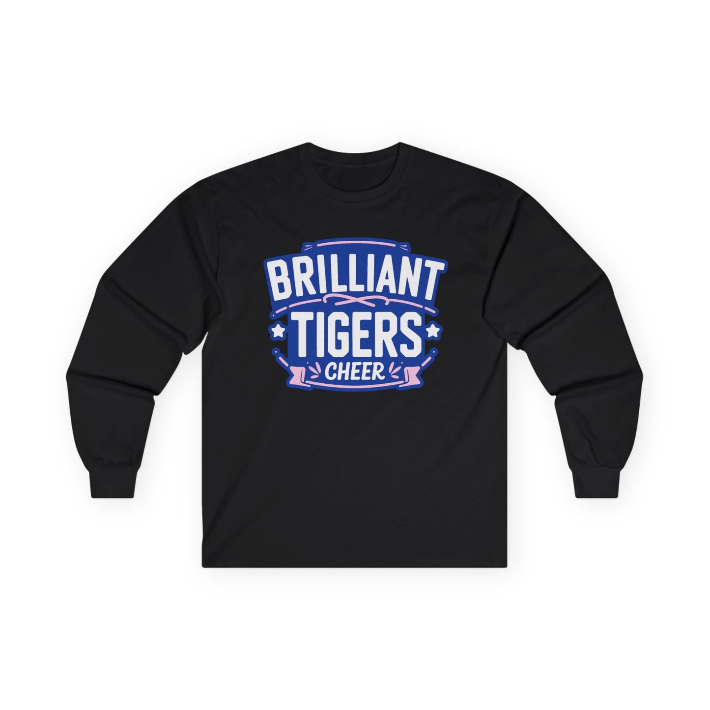 Adult Long Sleeve Tee \ Brilliant Tigers Cheer \ BTC2