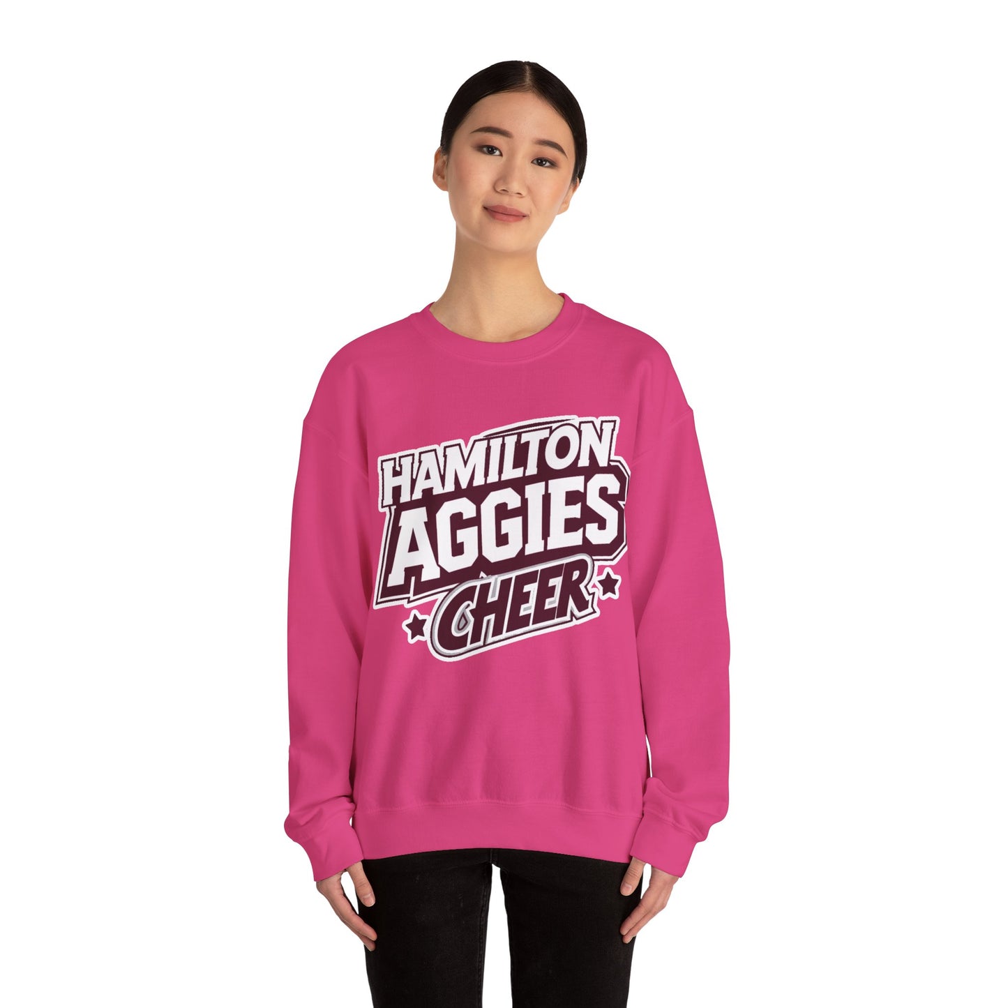 Adult Crewneck Sweatshirt \ Hamilton Aggies Cheer \ HAC1