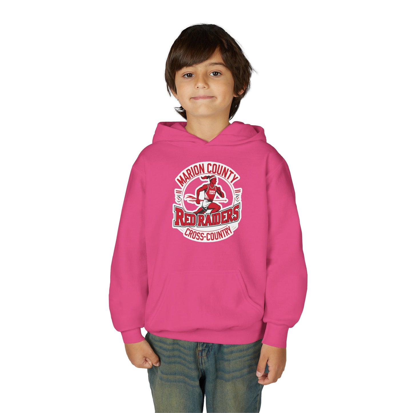 Youth Hoodie Sweatshirt \ Marion County Red Raiders Cross-Country \ MCCC2