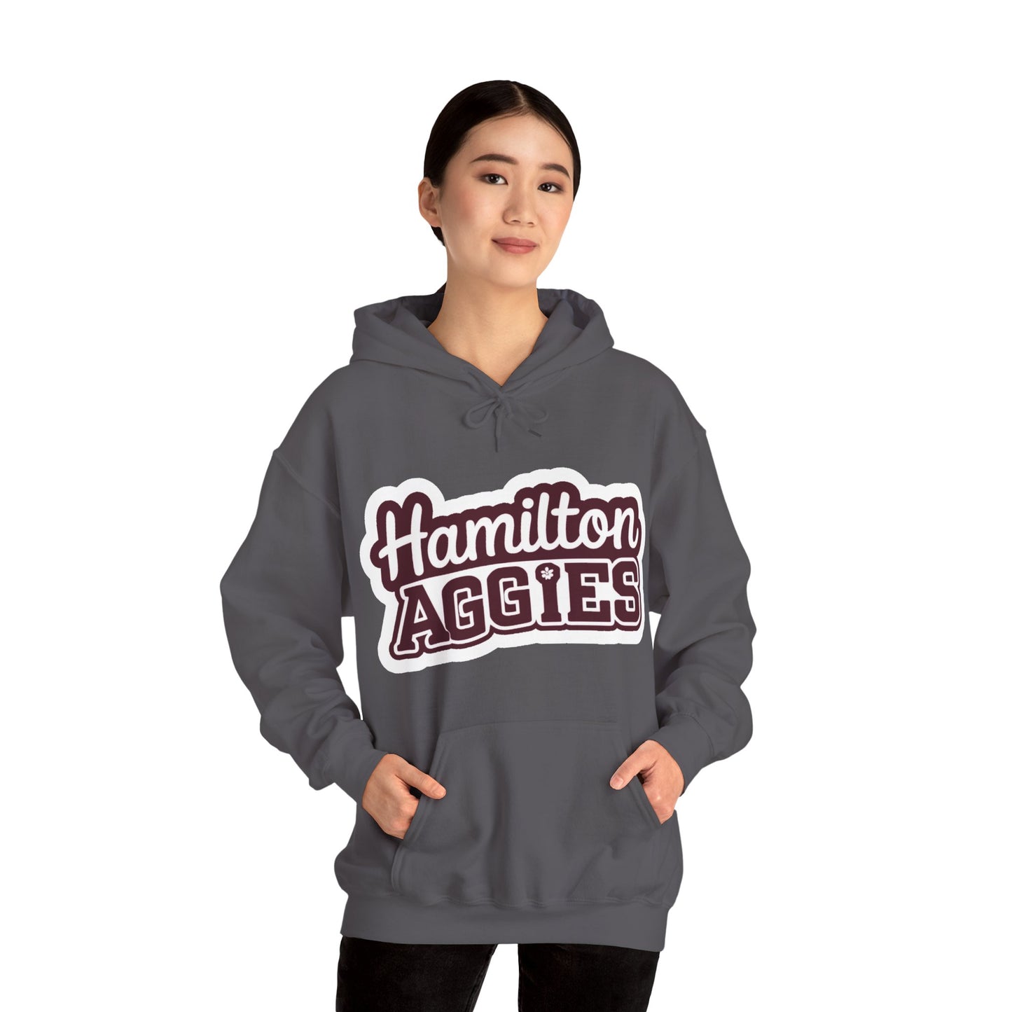 Adult Hoodie Sweatshirt \ Hamilton Aggies \ HAG2