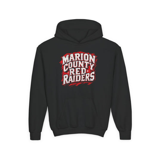 Youth Hoodie Sweatshirt \ Marion County Red Raiders \ MC1