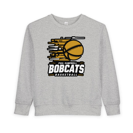 Toddler Crewneck Sweatshirt \ Phil Campbell Bobcats Basketball \ PCBBK2