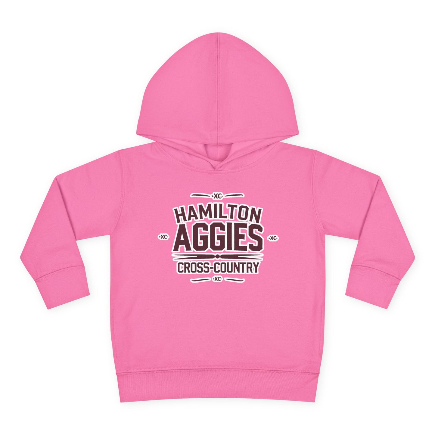 Toddler Hoodie Sweatshirt \ Hamilton Aggies Cross-Country \ HCC1