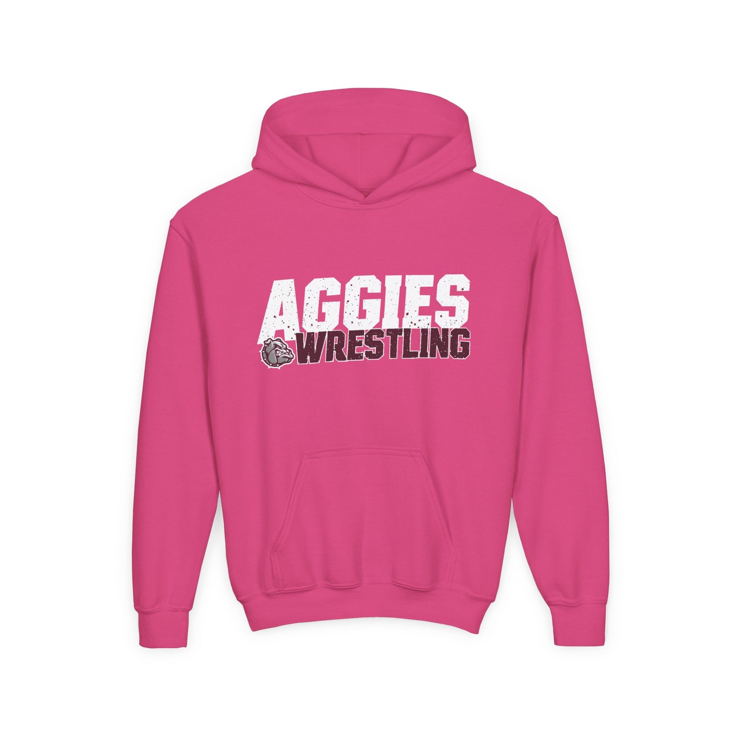 Youth Hoodie Sweatshirt \ Hamilton Aggies Wrestling \ HAW3
