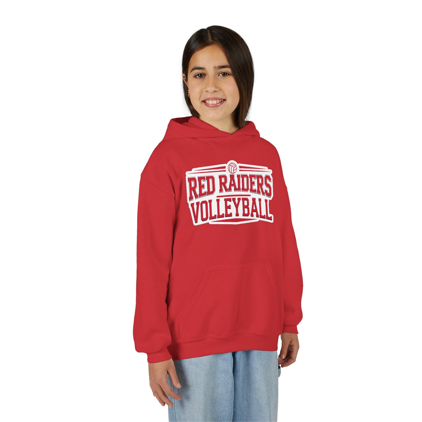 Youth Hoodie Sweatshirt \ Marion County Red Raiders Volleyball \ MCV2