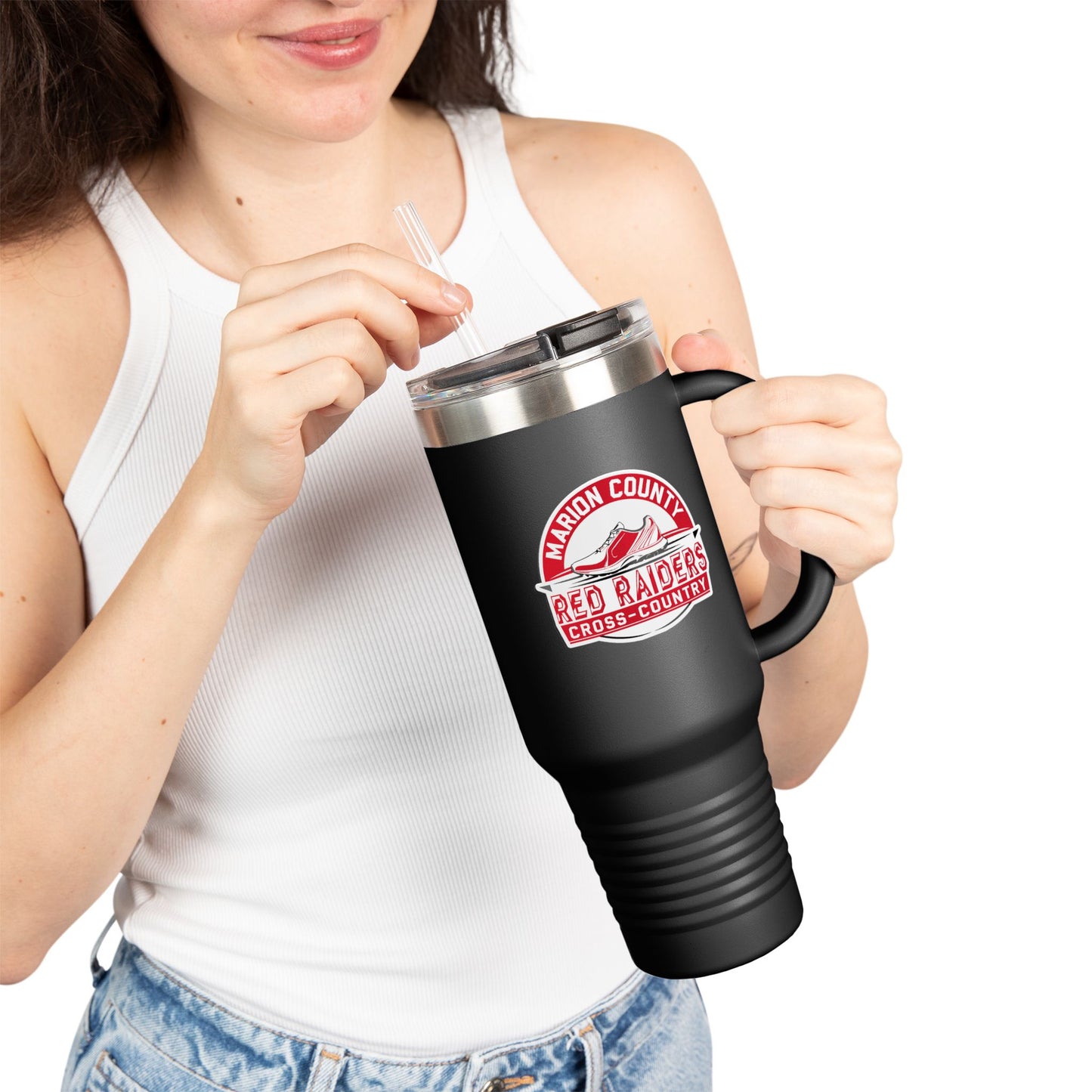 40oz Insulated Tumbler \ Marion County Red Raiders Cross-Country \ MCCC1