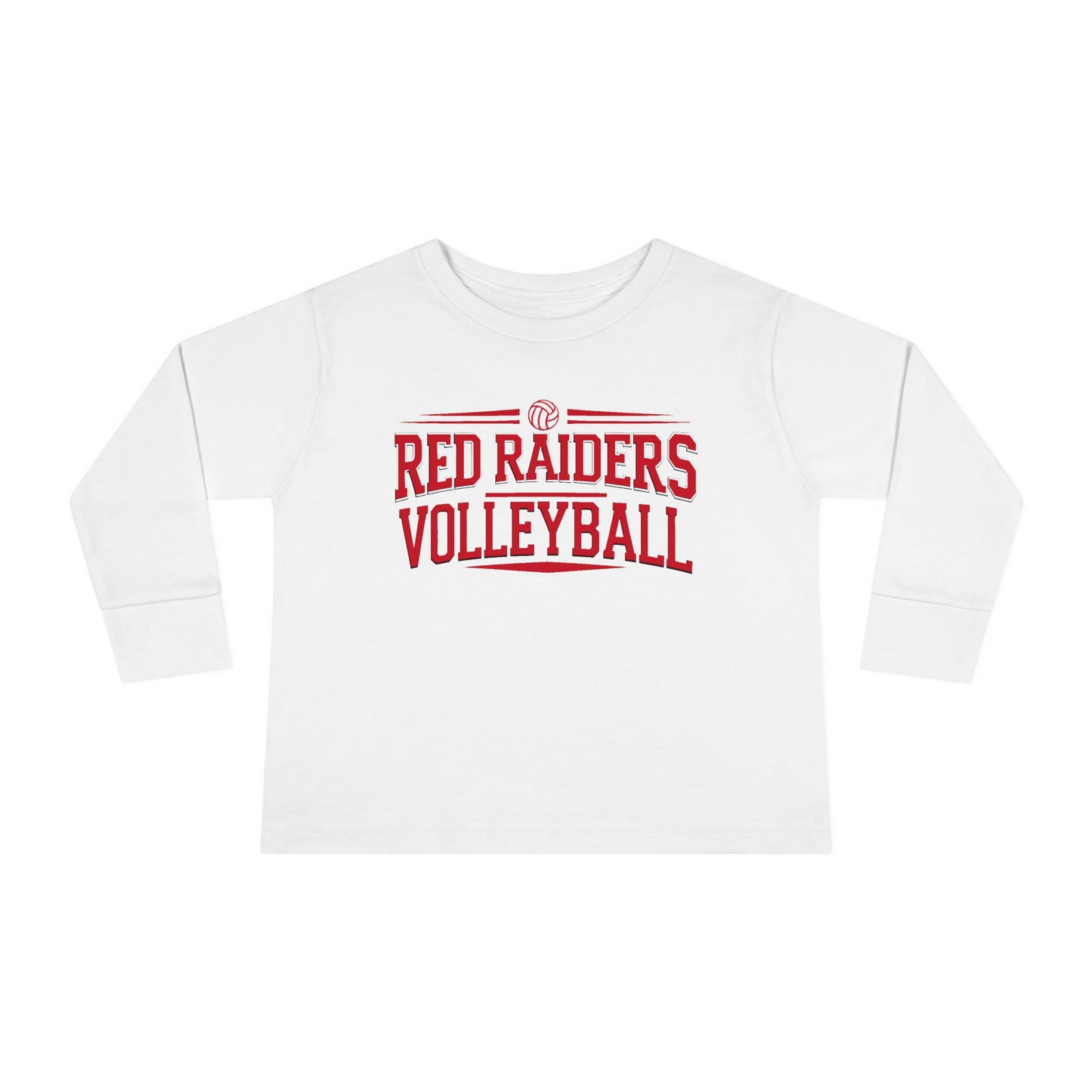 Toddler Long Sleeve Tee \ Marion County Red Raiders Volleyball \ MCV2