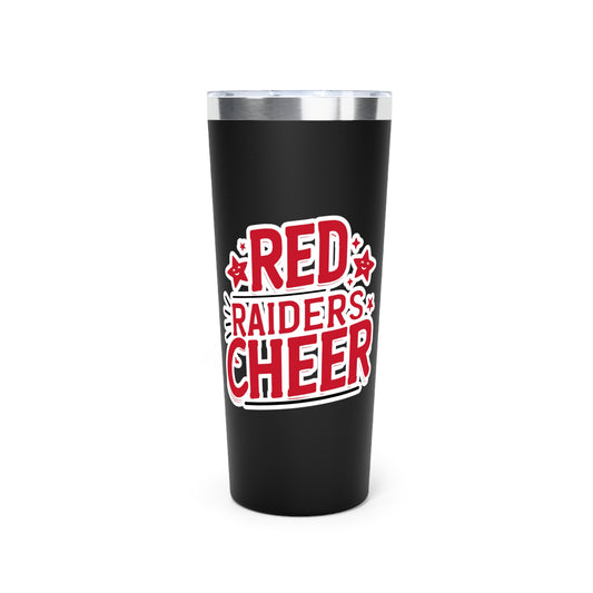 22oz Copper Insulated Tumbler \ Marion County Red Raiders Cheer \ MCC2