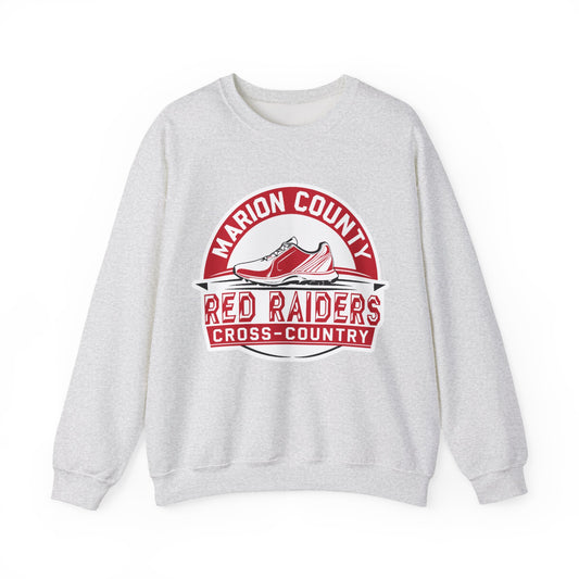 Adult Crewneck Sweatshirt \ Marion County Red Raiders Cross-Country \ MCCC1