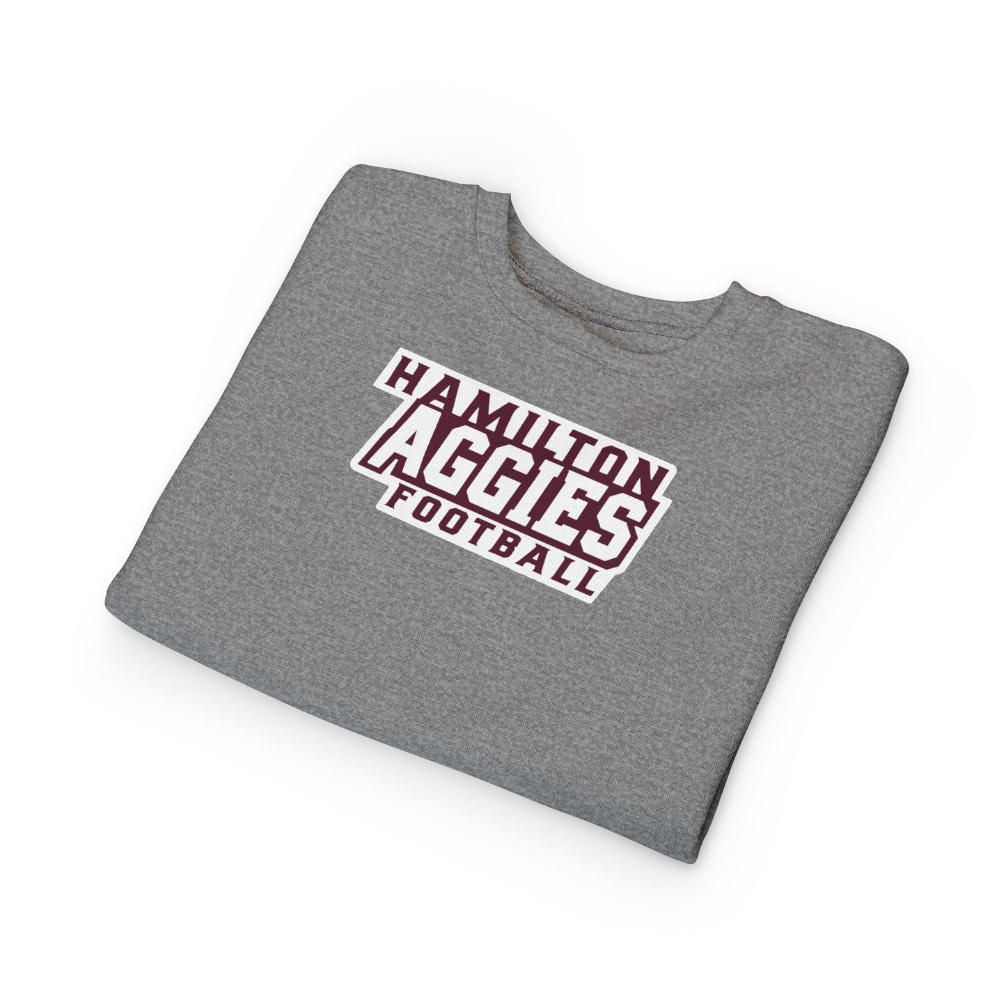 Toddler Crewneck Sweatshirt \ Hamilton Aggies Football \ HAF1