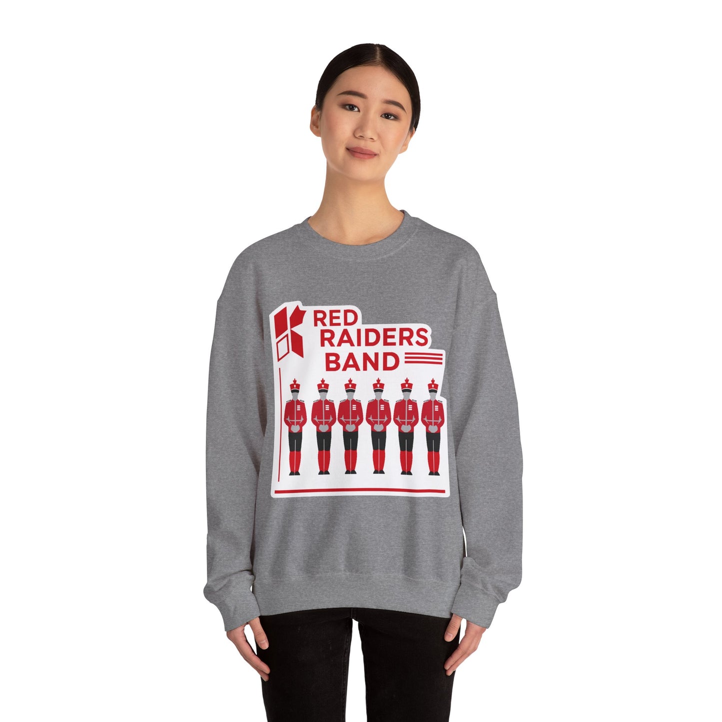 Adult Crewneck Sweatshirt \ Marion County Red Raiders Band \ MCB1