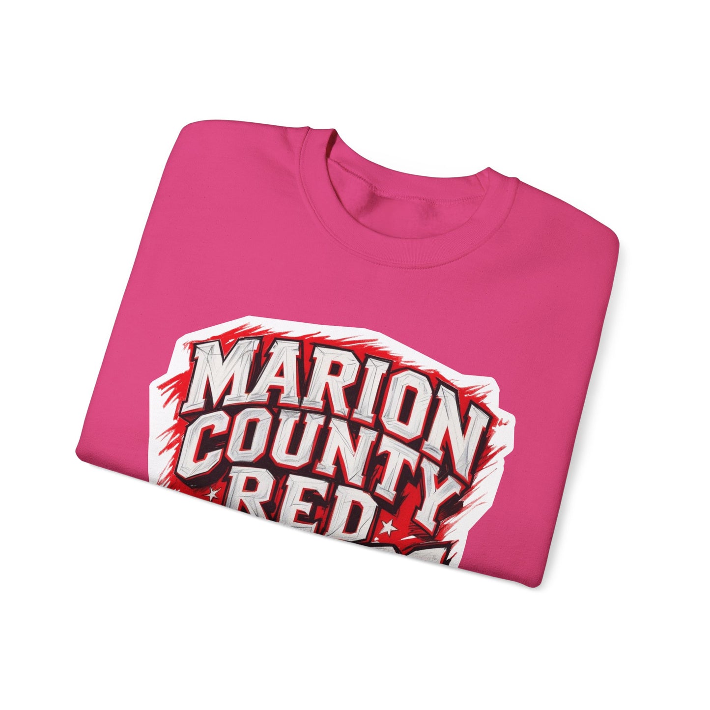 Adult Crewneck Sweatshirt \ Marion County Red Raiders \ MC1
