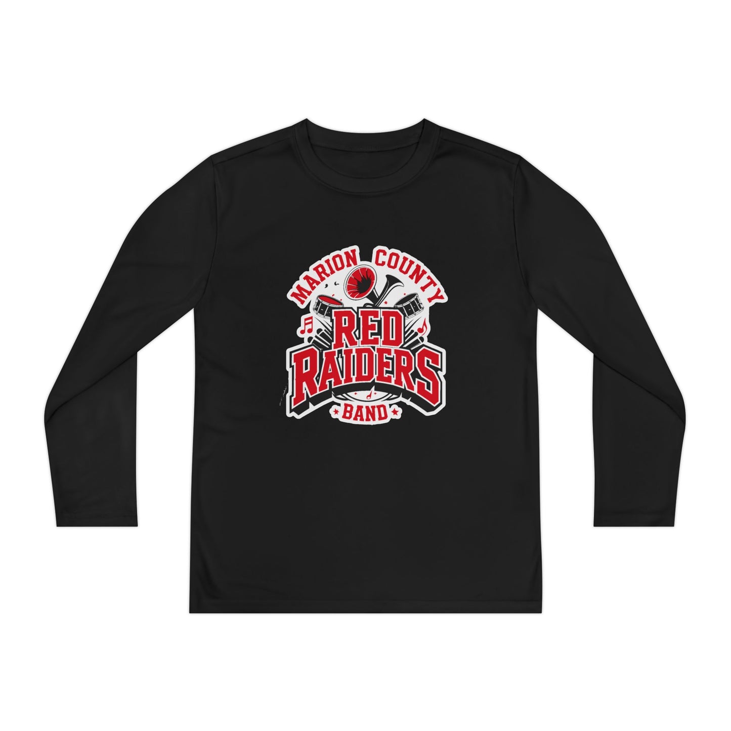 Youth Long Sleeve Shirt \ Marion County Red Raiders Band \ MCB2
