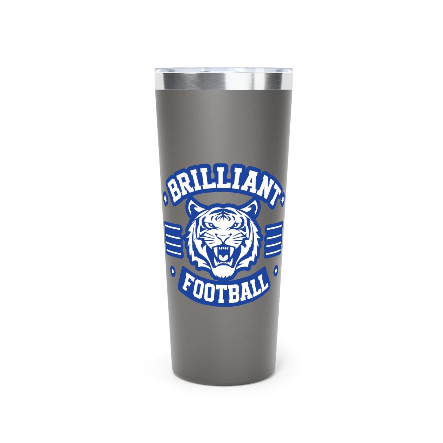 22oz Copper Insulated Tumbler \ Brilliant Tigers Football \ BTF2