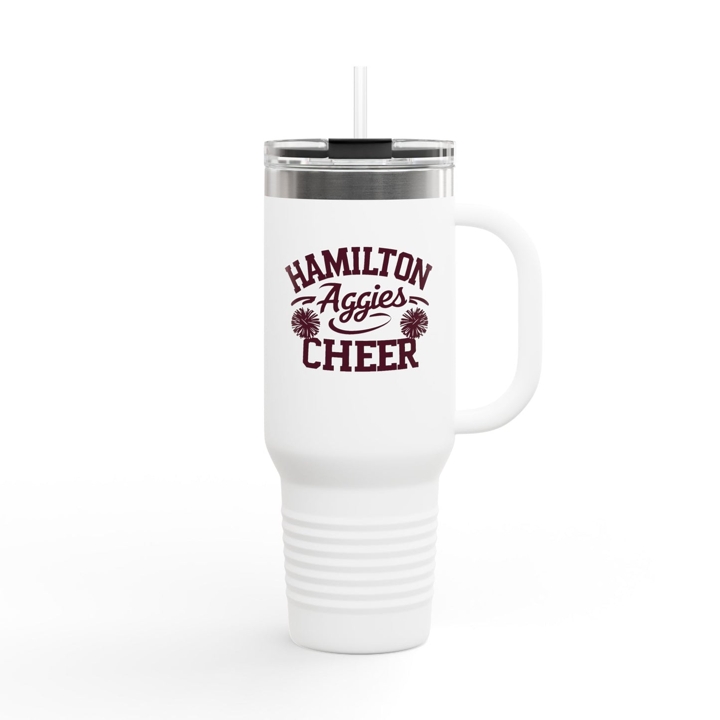 40oz Insulated Tumbler \ Hamilton Aggies Cheer \ Style HAC2